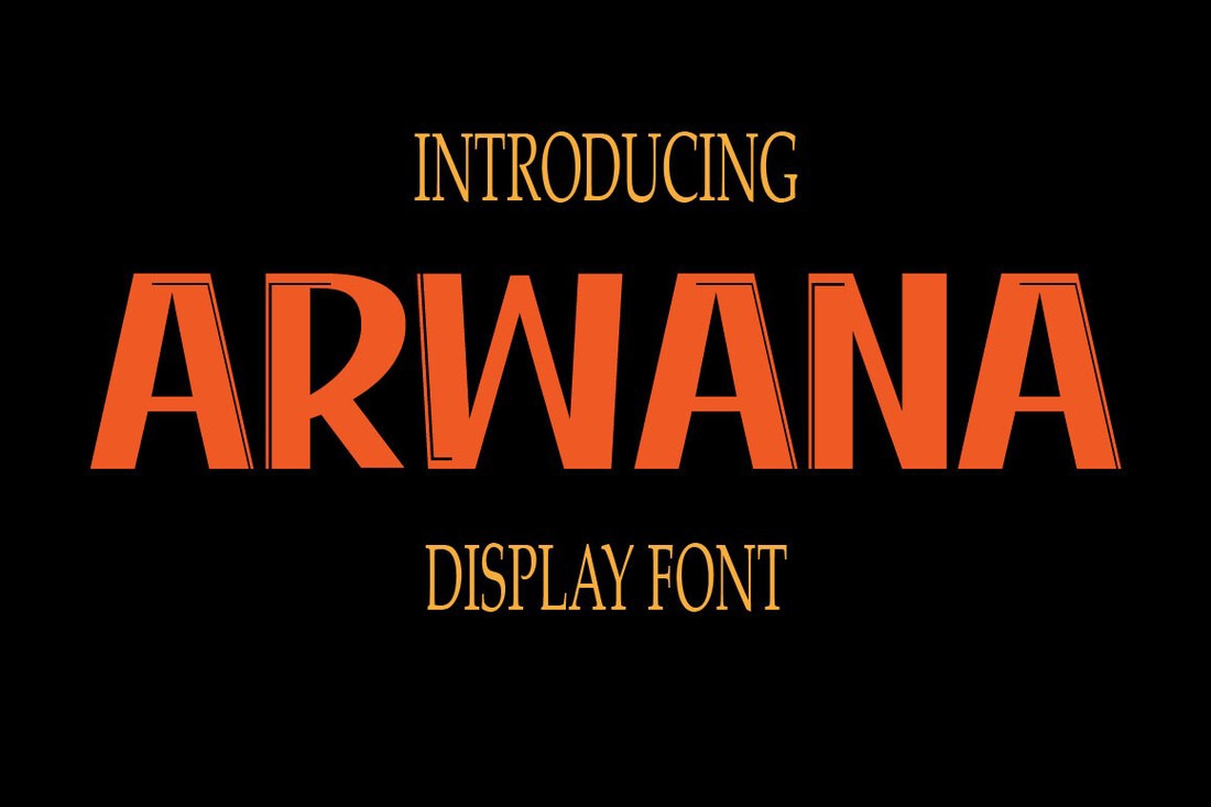 Arwana Font preview