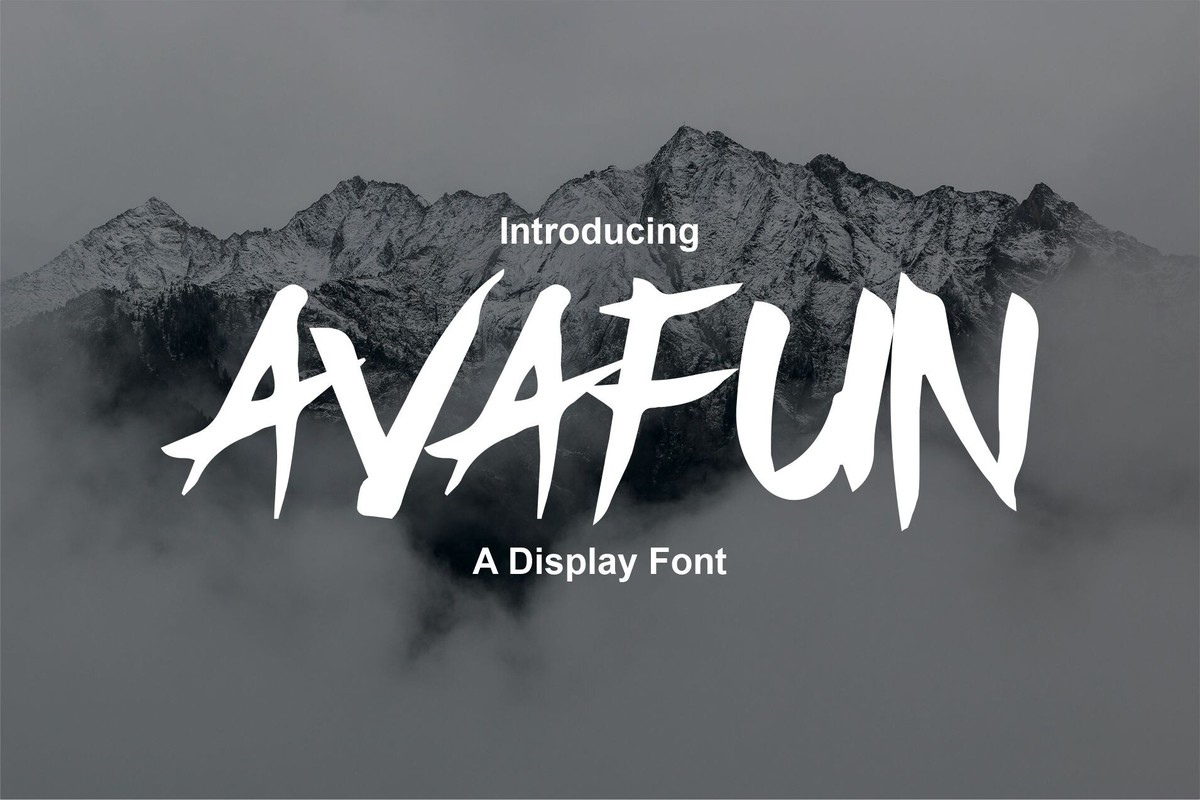 Avafun Font preview