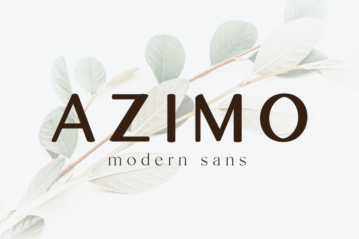 Azimo Font preview