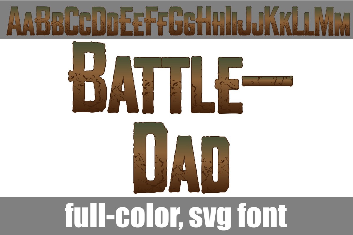 Battle dad CF Font preview