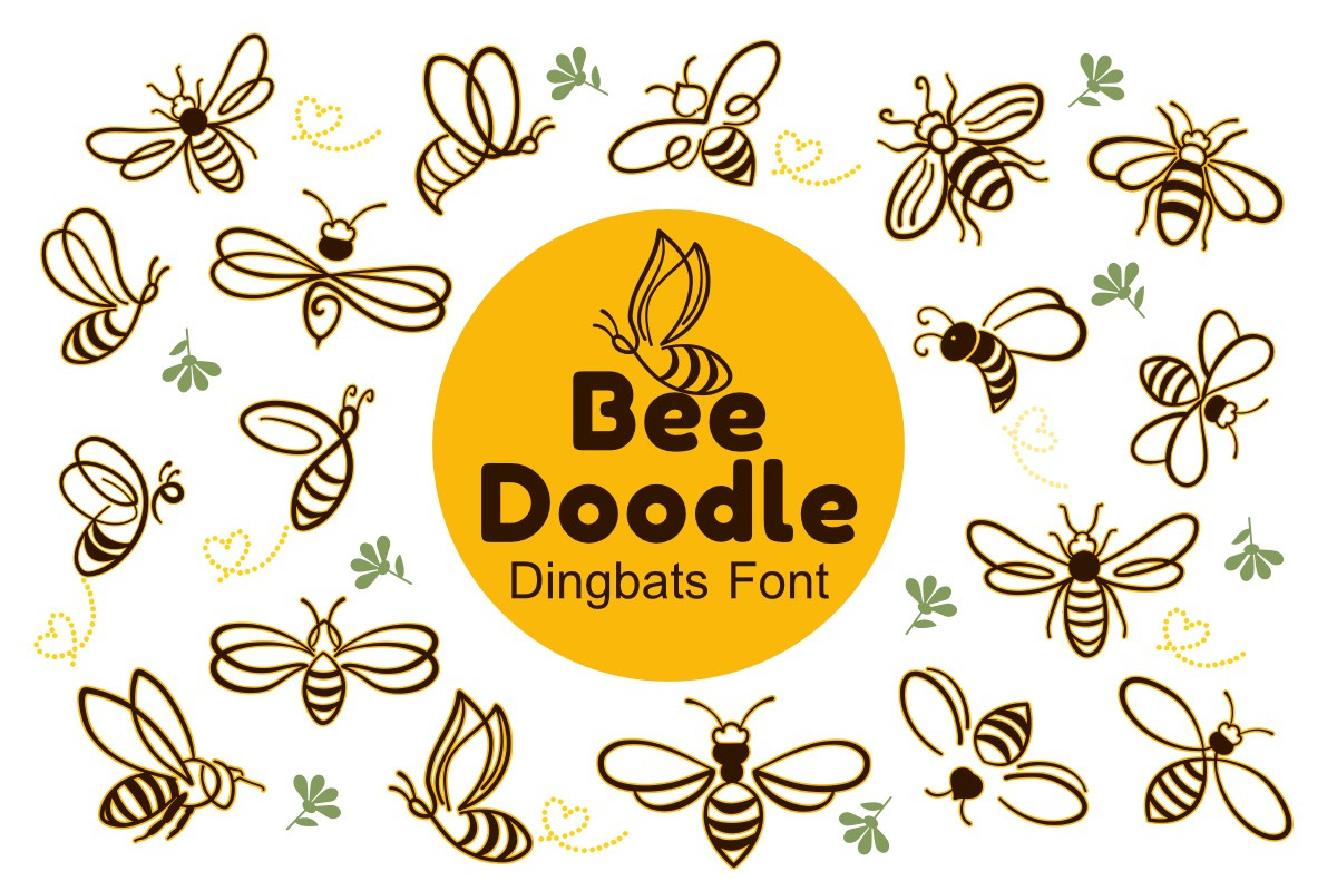 Bee Doodle Font preview