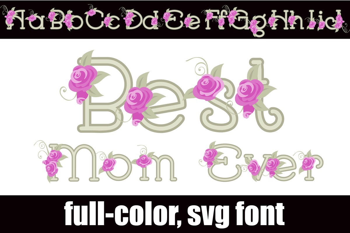 Best Mom Ever CF Font preview