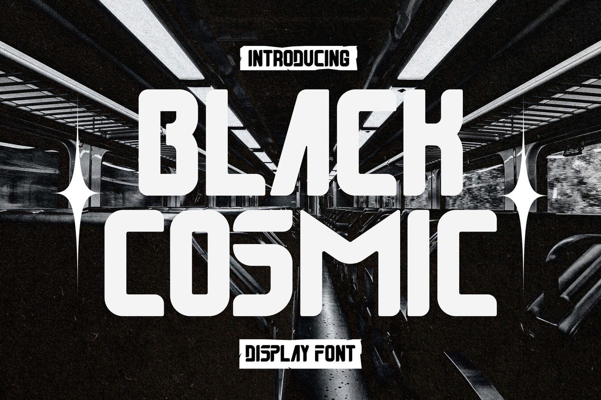 Black Cosmic Font preview