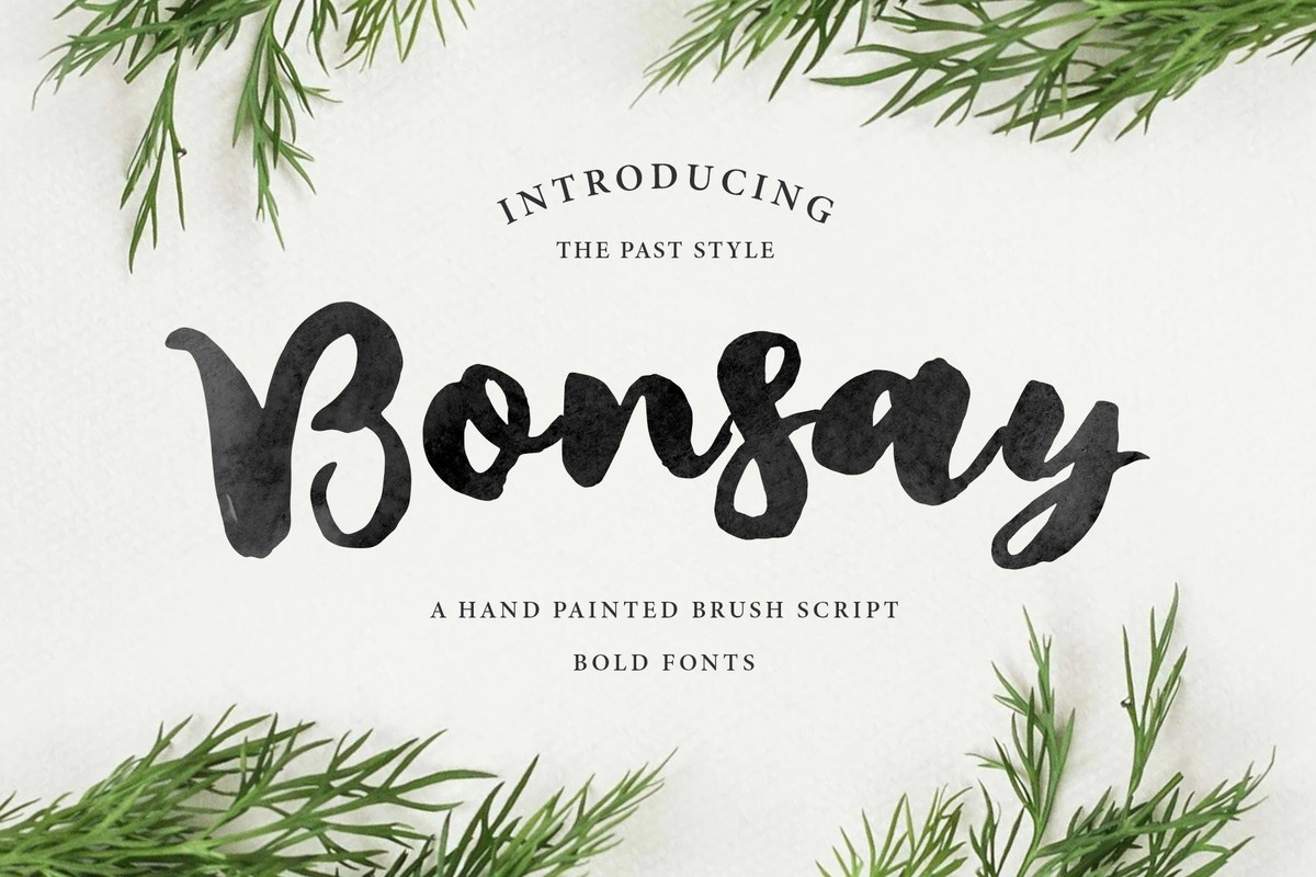 Bonsay Brush Font preview