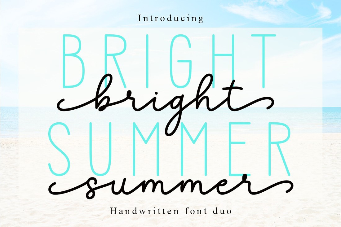 Bright Summer Duo Font preview