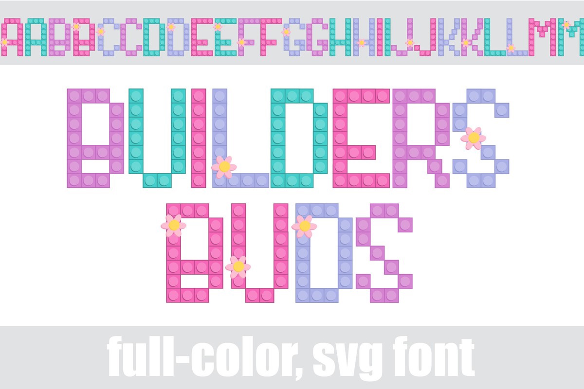 Builders Buds CF Font preview