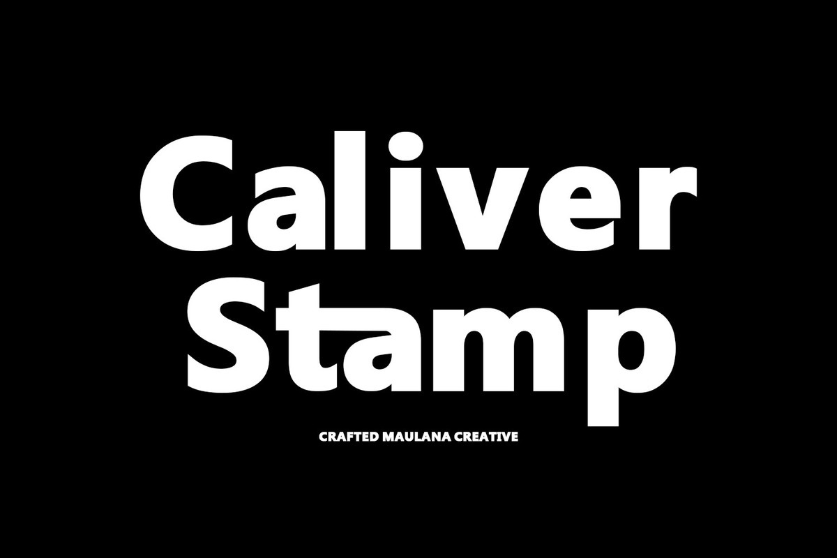 Caliver Stamp Font preview