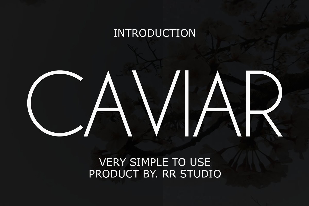 Caviar Font preview