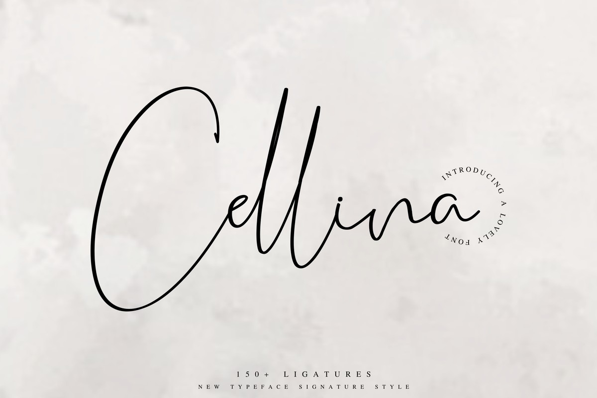 Cellina Font preview