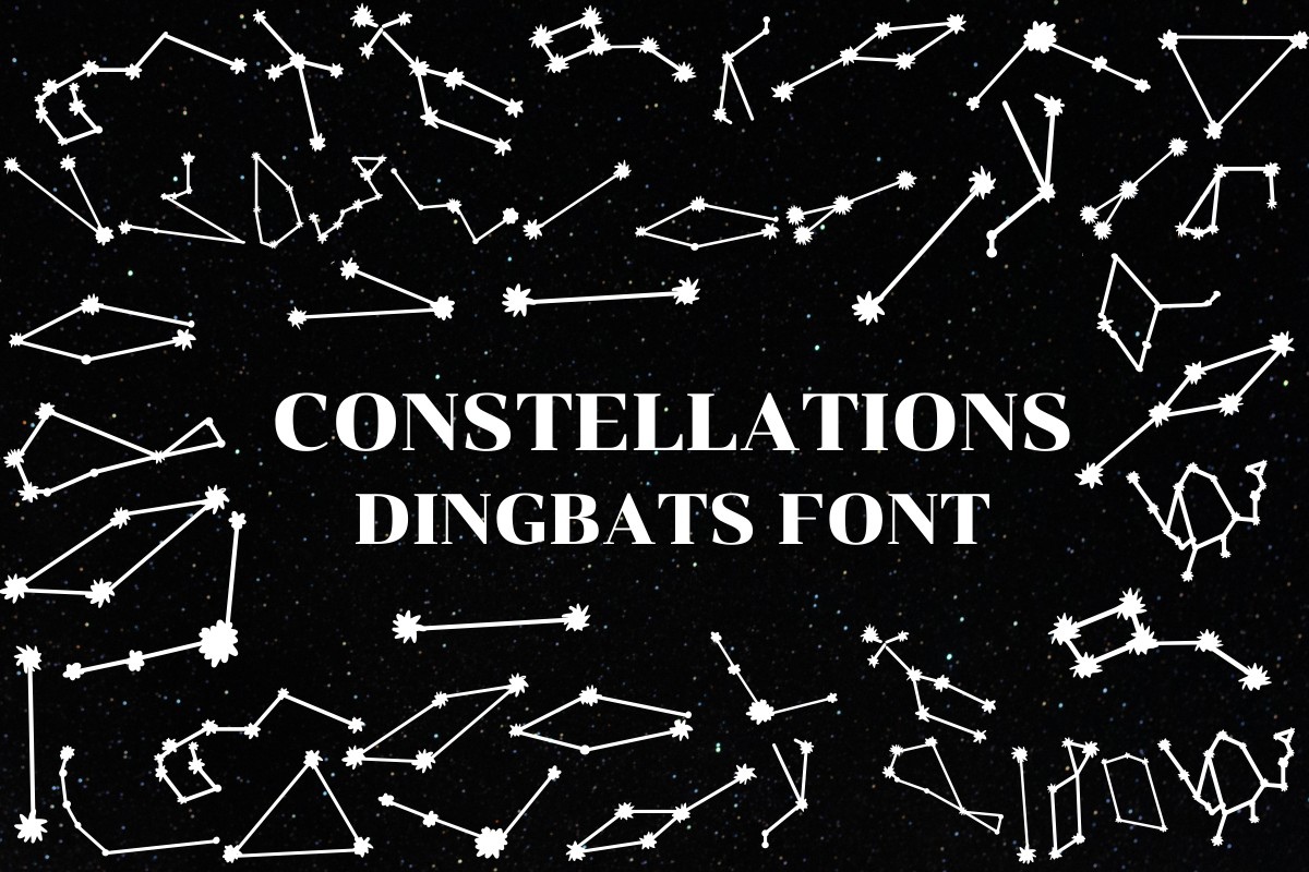 Constellations Font preview