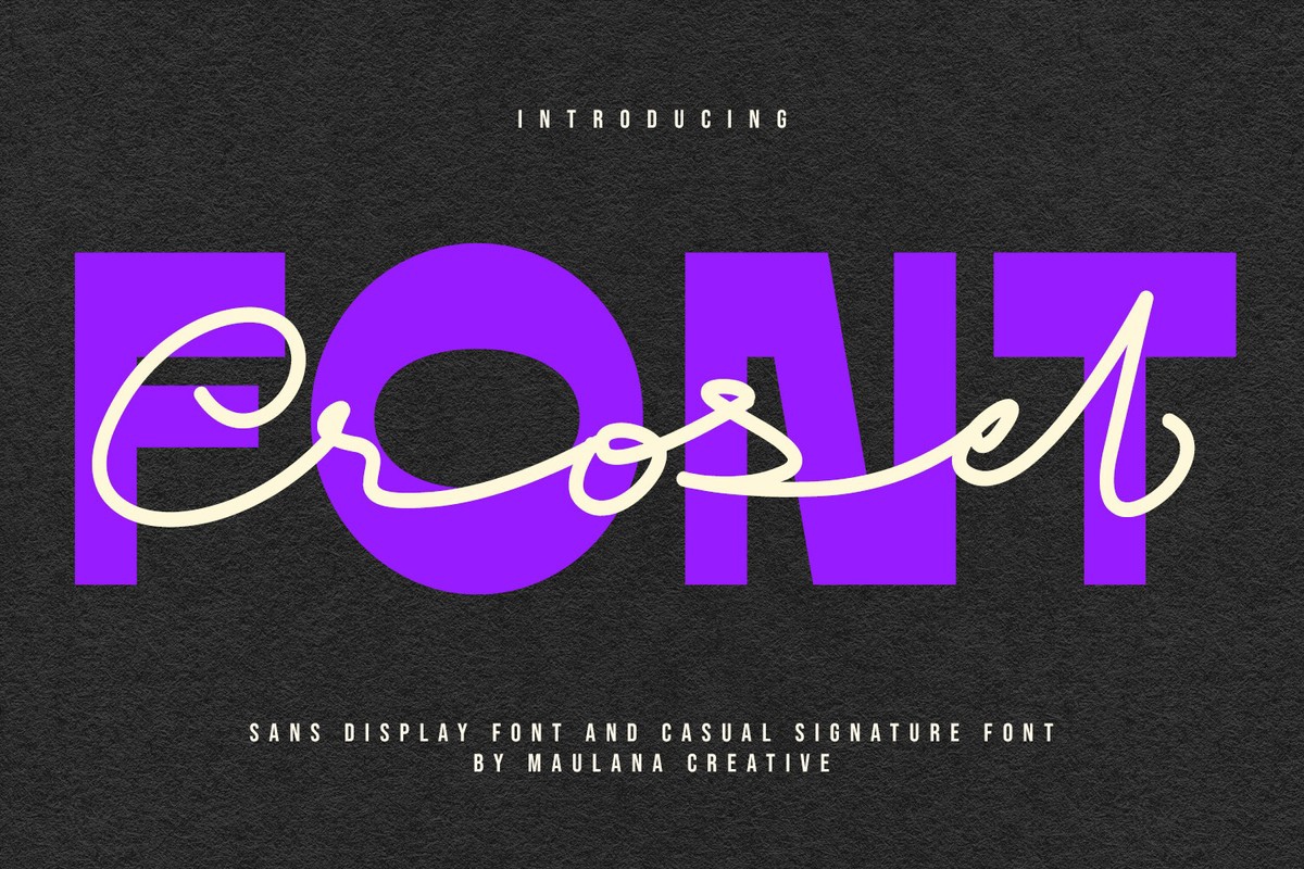 Crosel Font preview