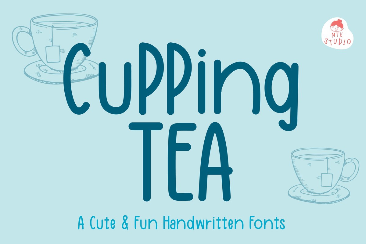 CuppingTea Font preview