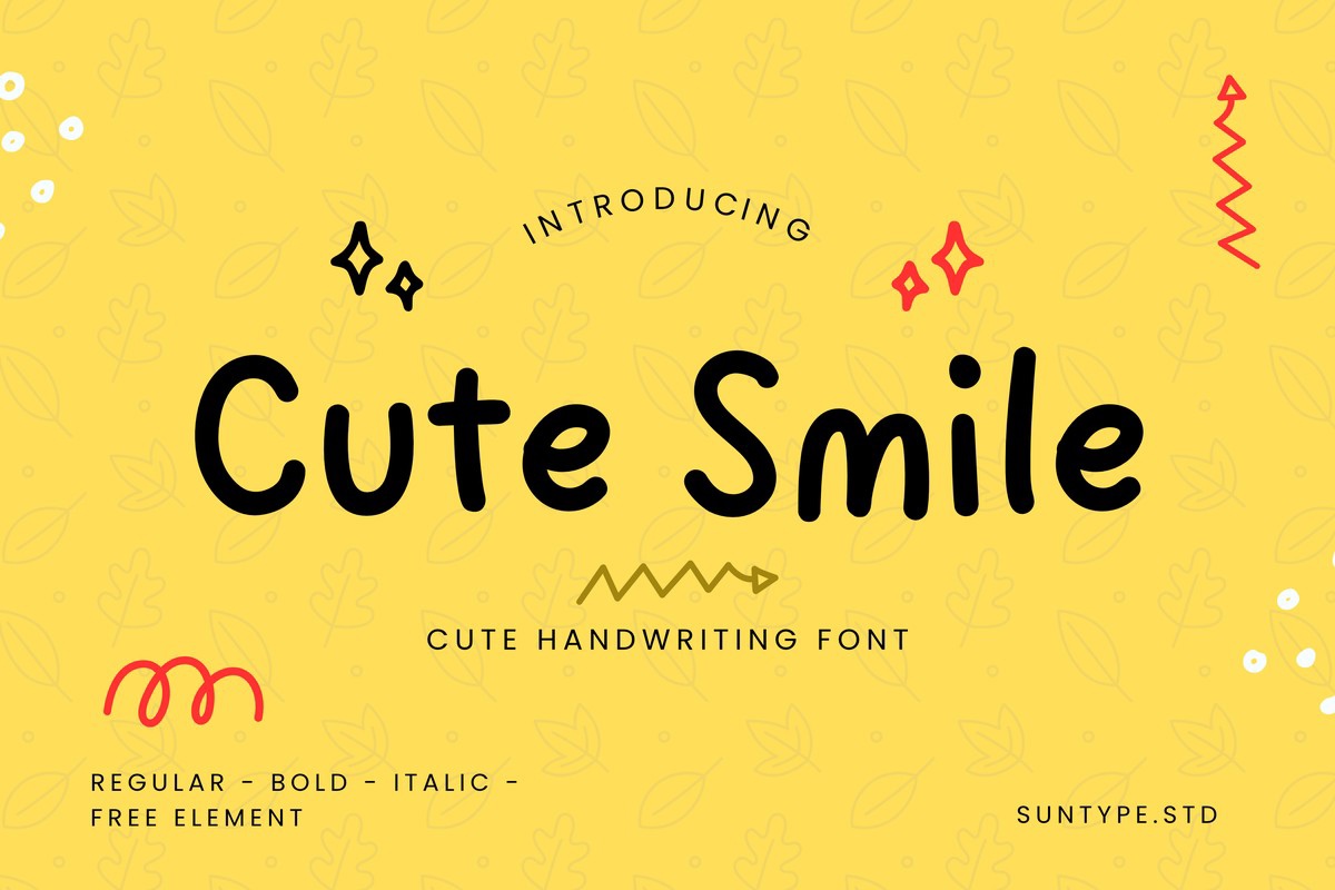 Cute Smile Font preview