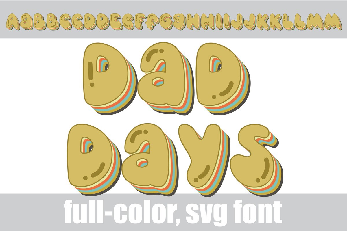 Dad Days CF Font preview