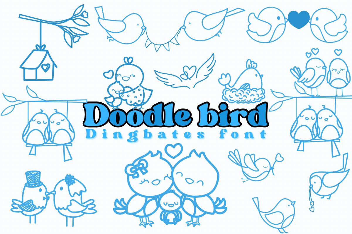 Doodle Bird Font preview