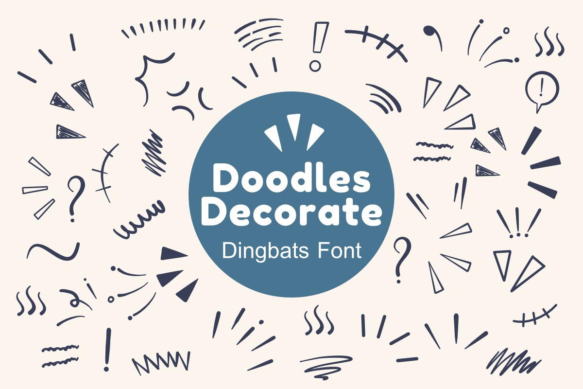 Doodles Decorate Font preview