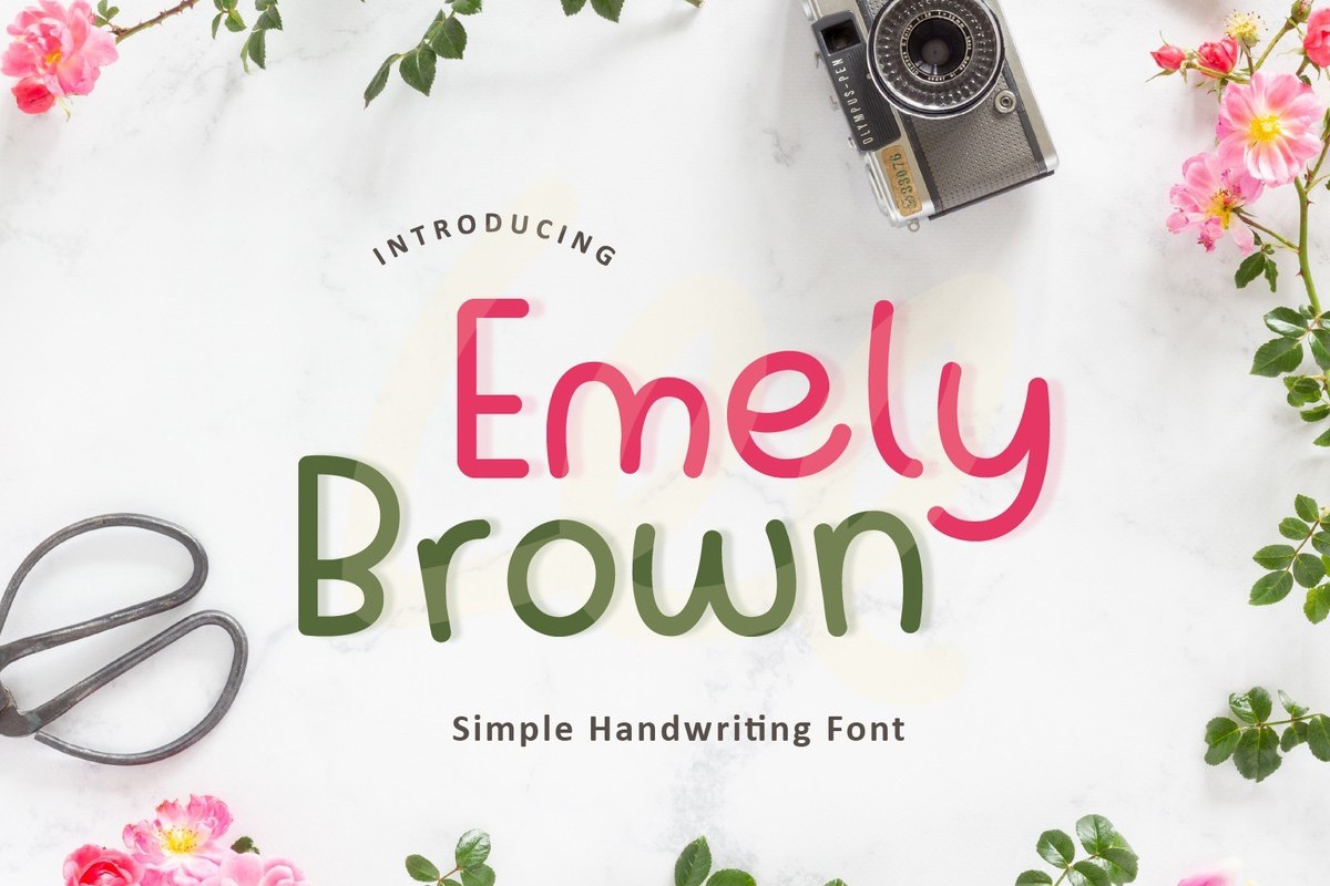 Emely Brown Font preview