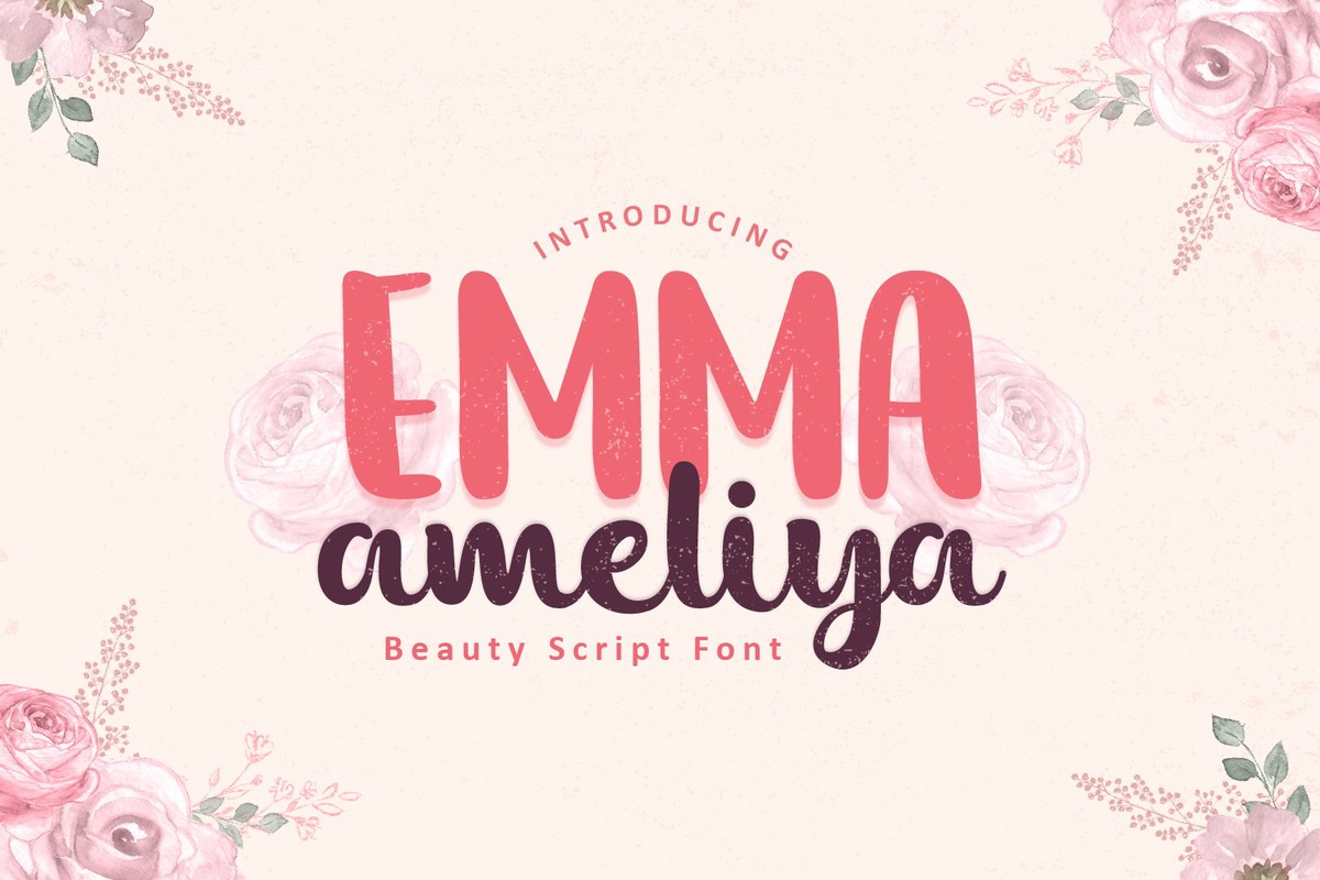 Emma Ameliya Font preview