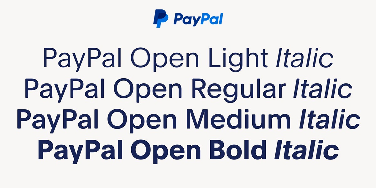 PayPal Open Font preview