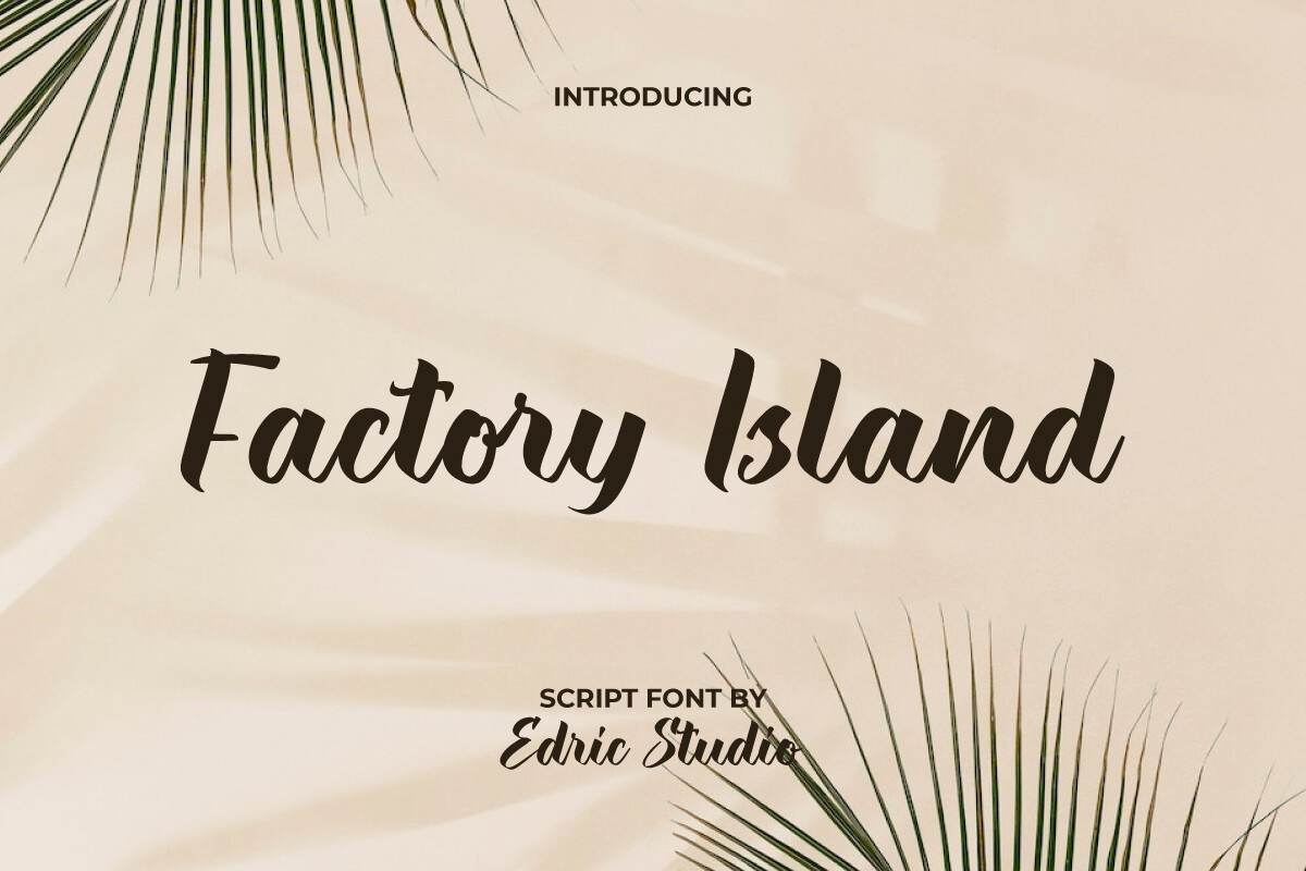 Factory Island Font preview