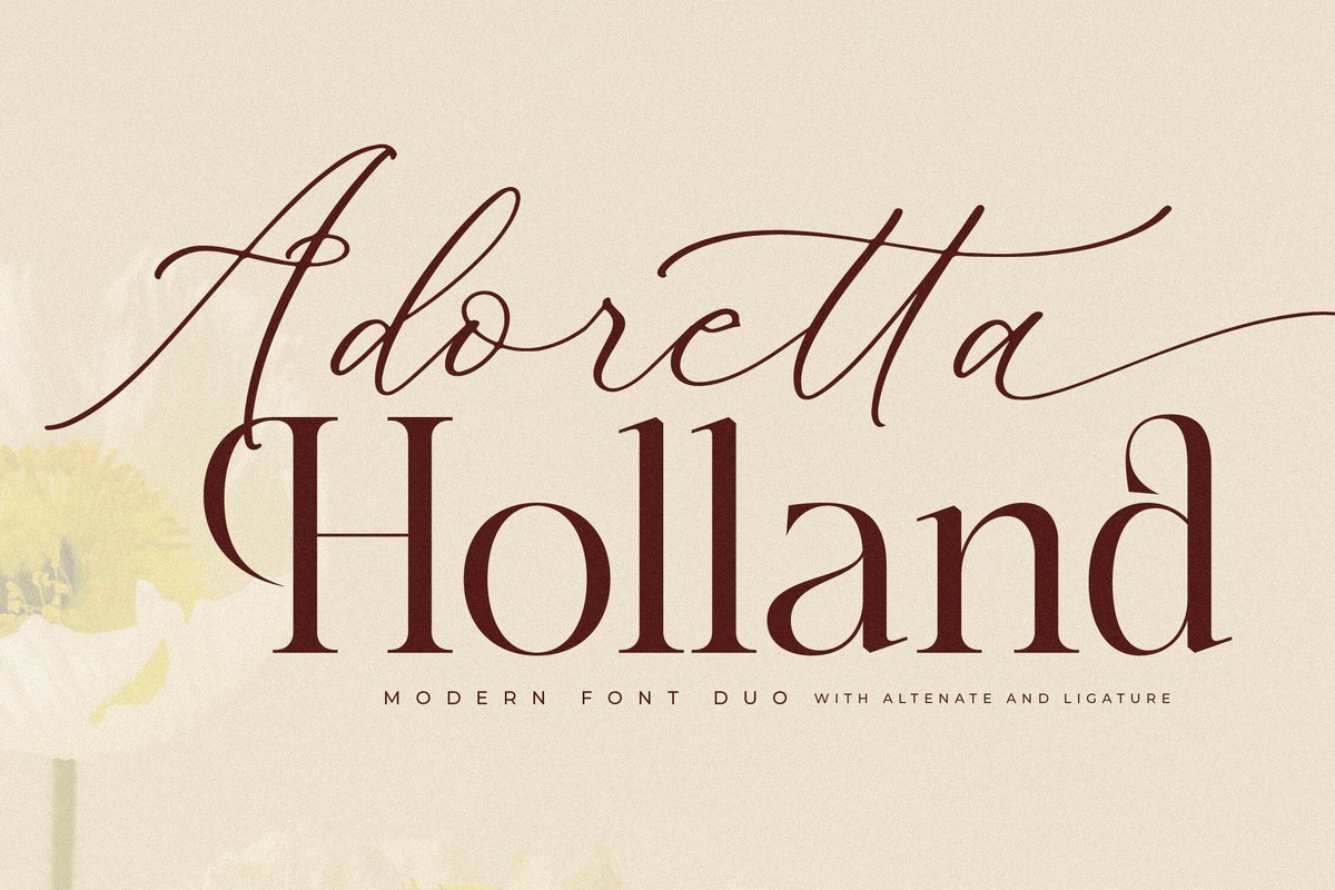 Adoretta Holland Duo Font preview