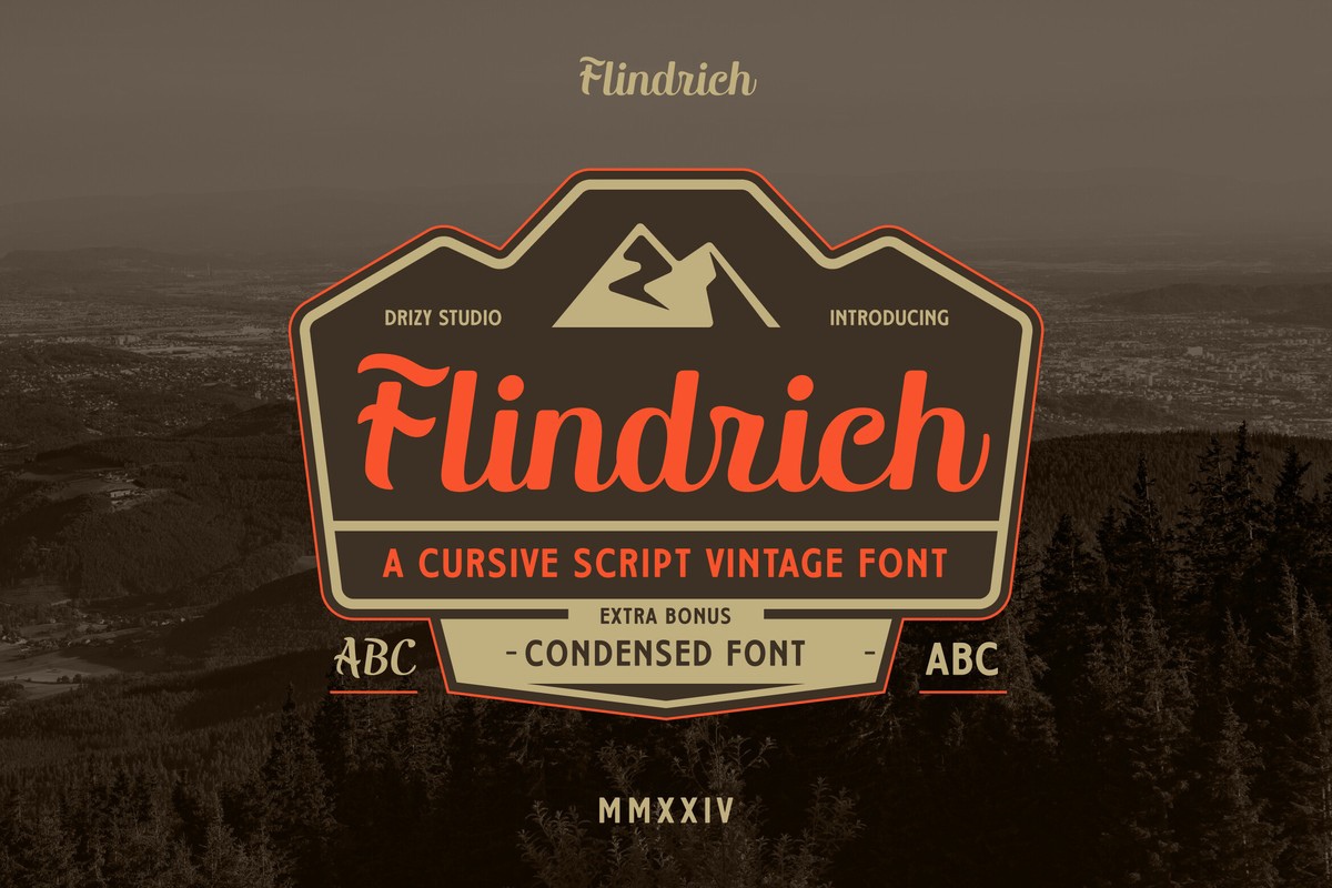 Flindrich Font preview