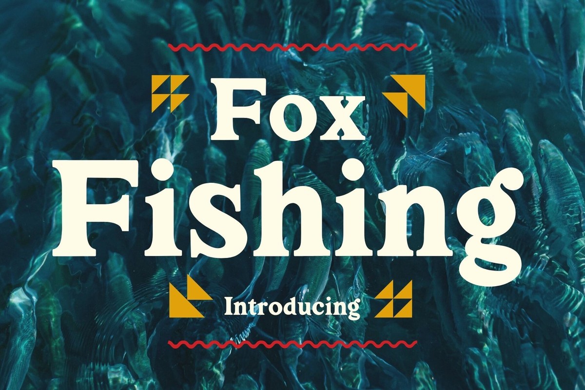 Fox Fishing Font preview