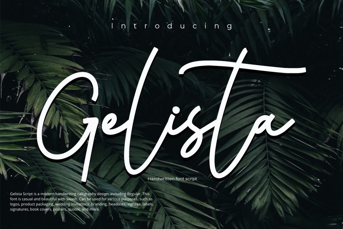 Gelista Font preview