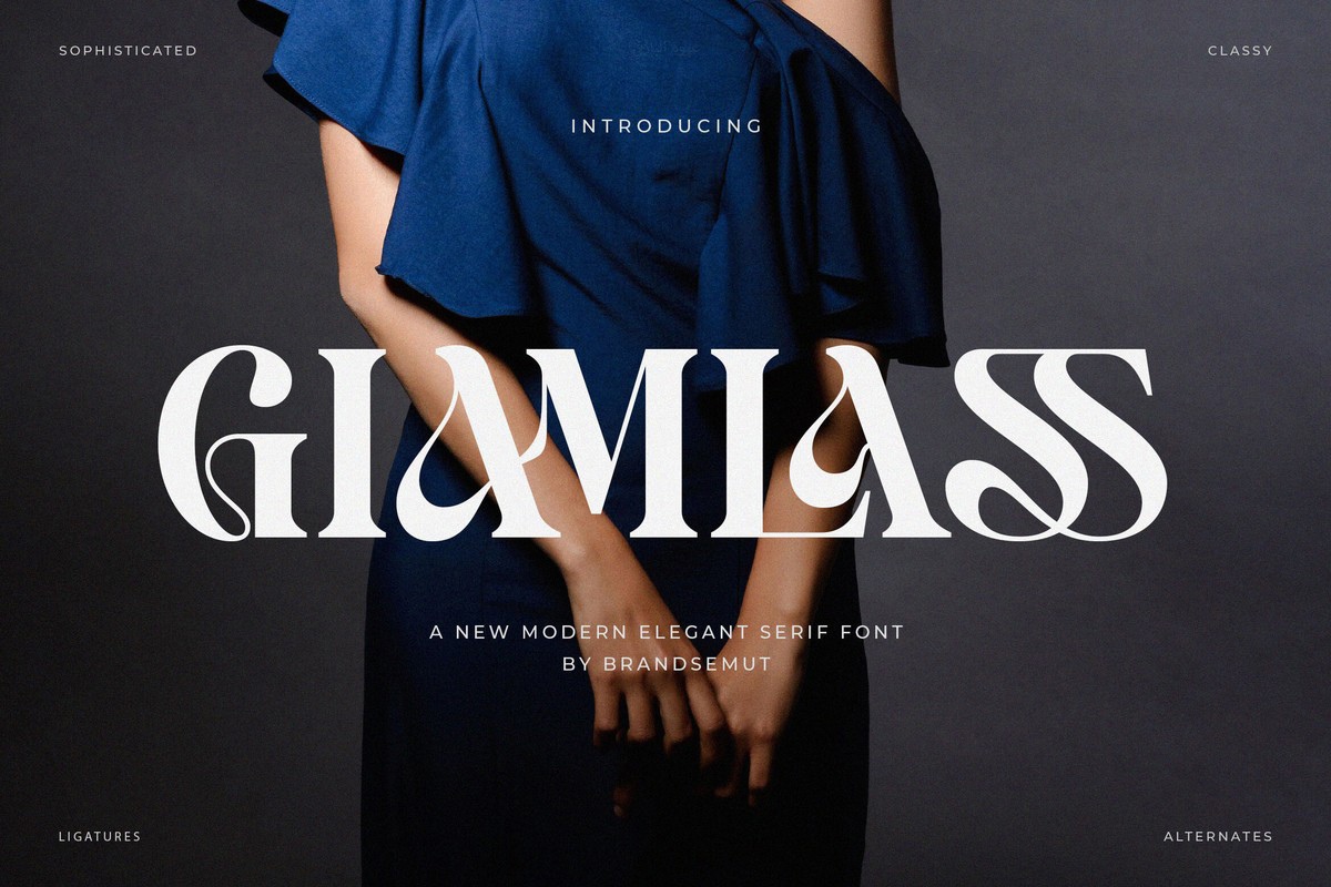 Giamlass Font preview