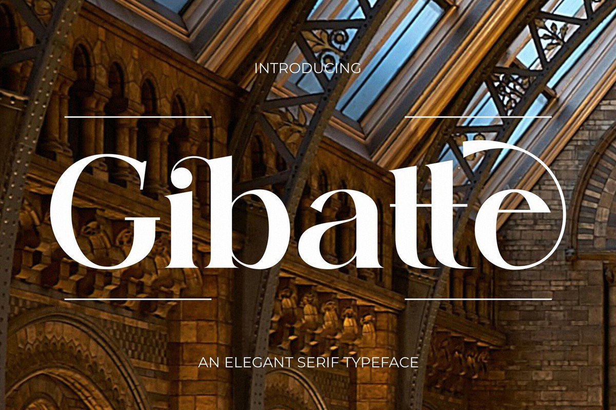 Gibatte Font preview