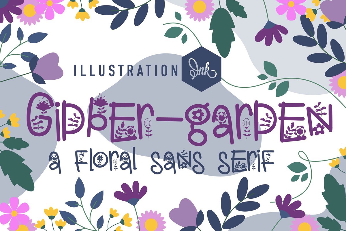 Gidber garden Font preview