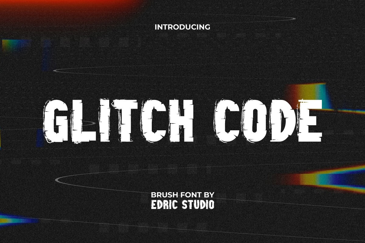 Glitch Code Font preview