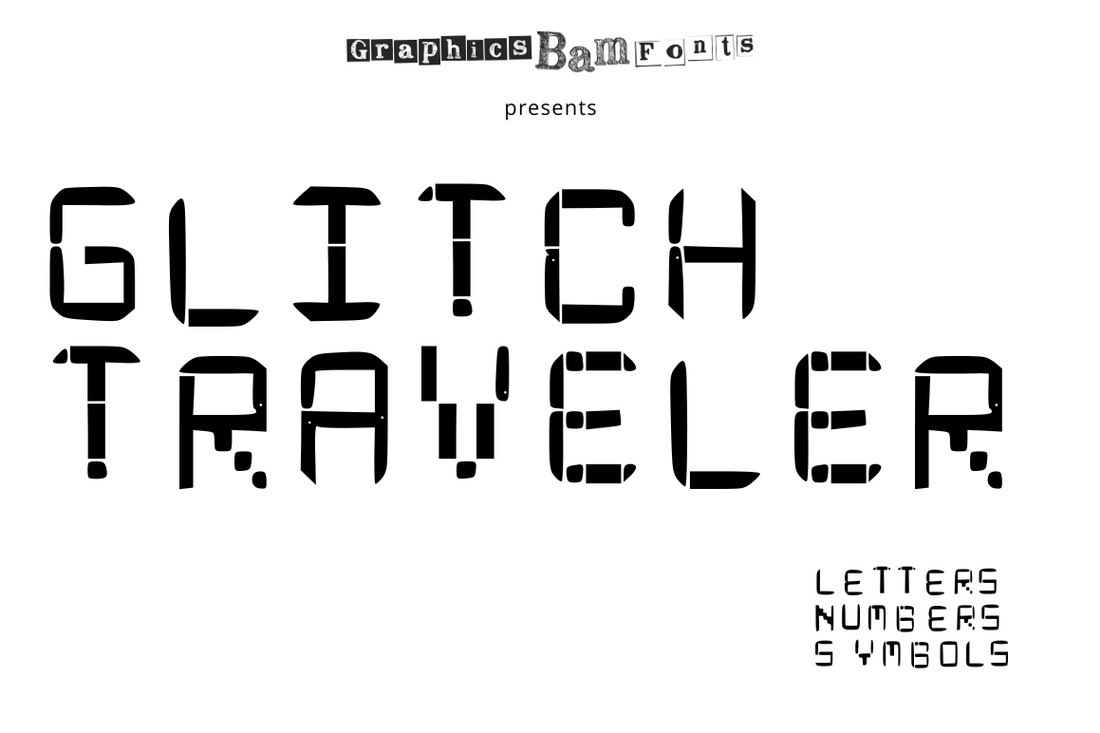 Glitch Traveler Font preview