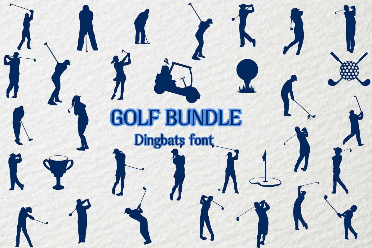 Golf Bundle Font preview