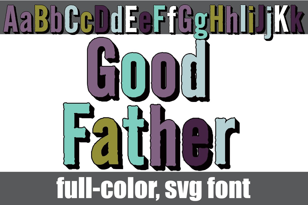 Good Father CF Font preview