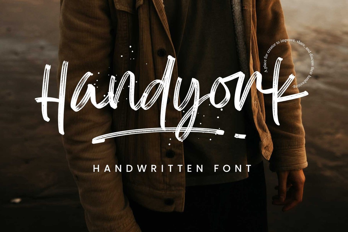 Handyork Font preview