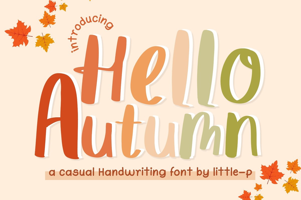 Hello Autumn Font preview