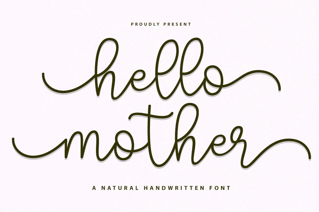 Hello Mother Script Font preview