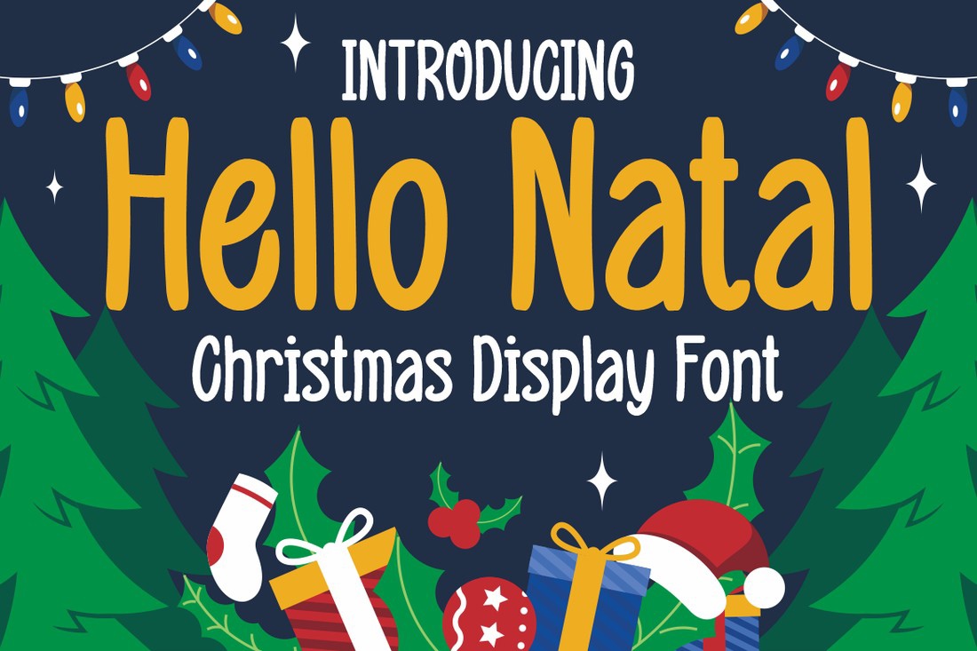 Hello Natal Font preview