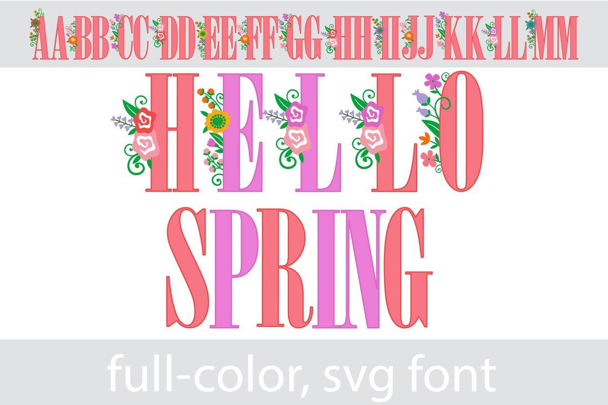 Hello Spring CF Font preview