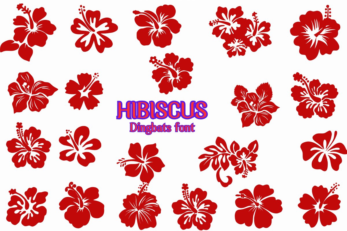 Hibiscus Font preview