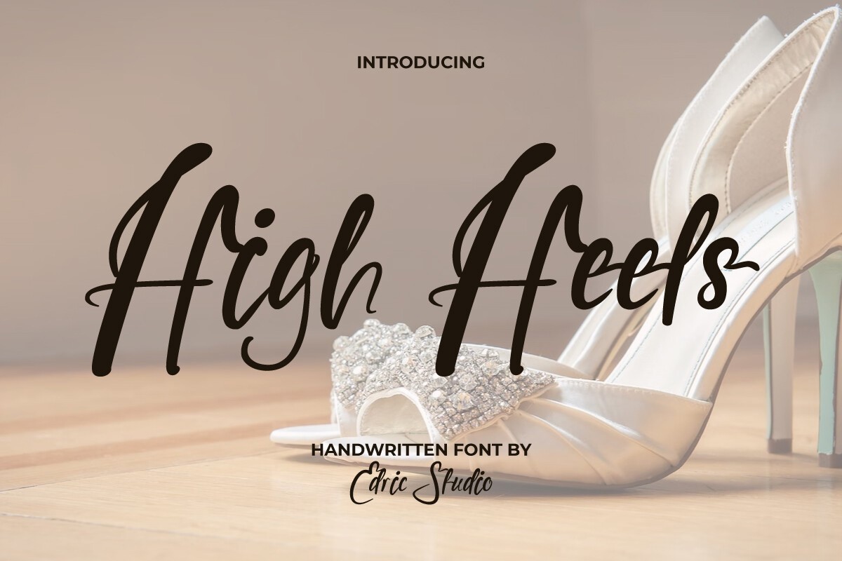 High Heels Font preview