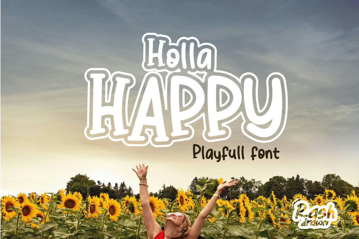 Holla Happy Font preview