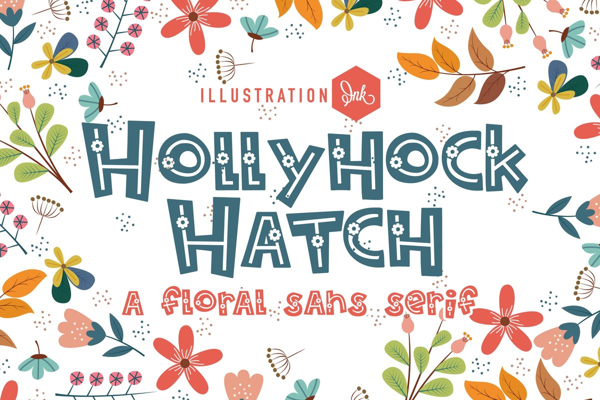 ZP Hollyhock Hatch Font preview