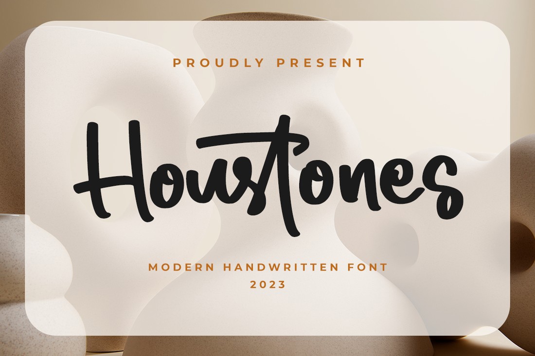 Houstones Font preview