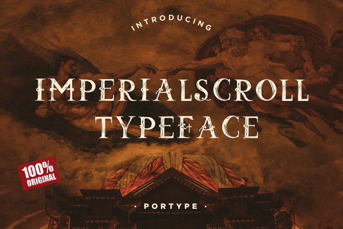 ImperialScroll Font preview