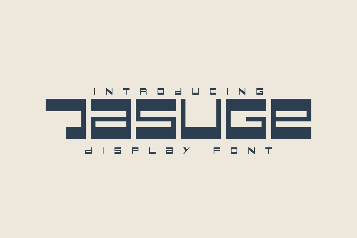 Jasuge Font preview