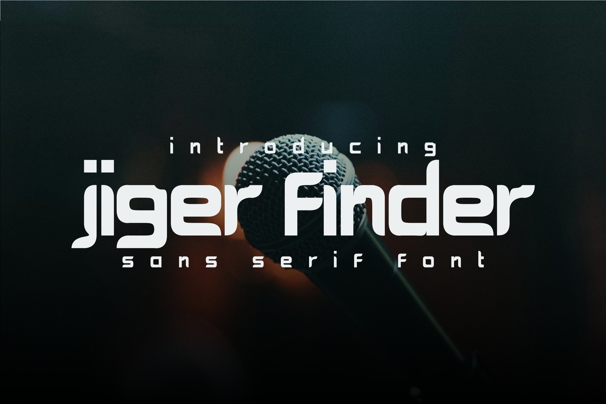 Jiger Finder Font preview