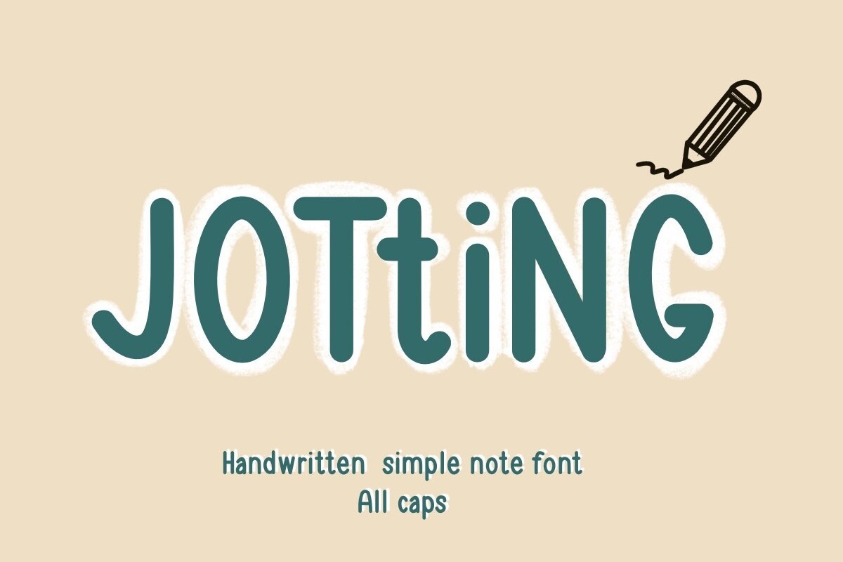 Jotting Font preview