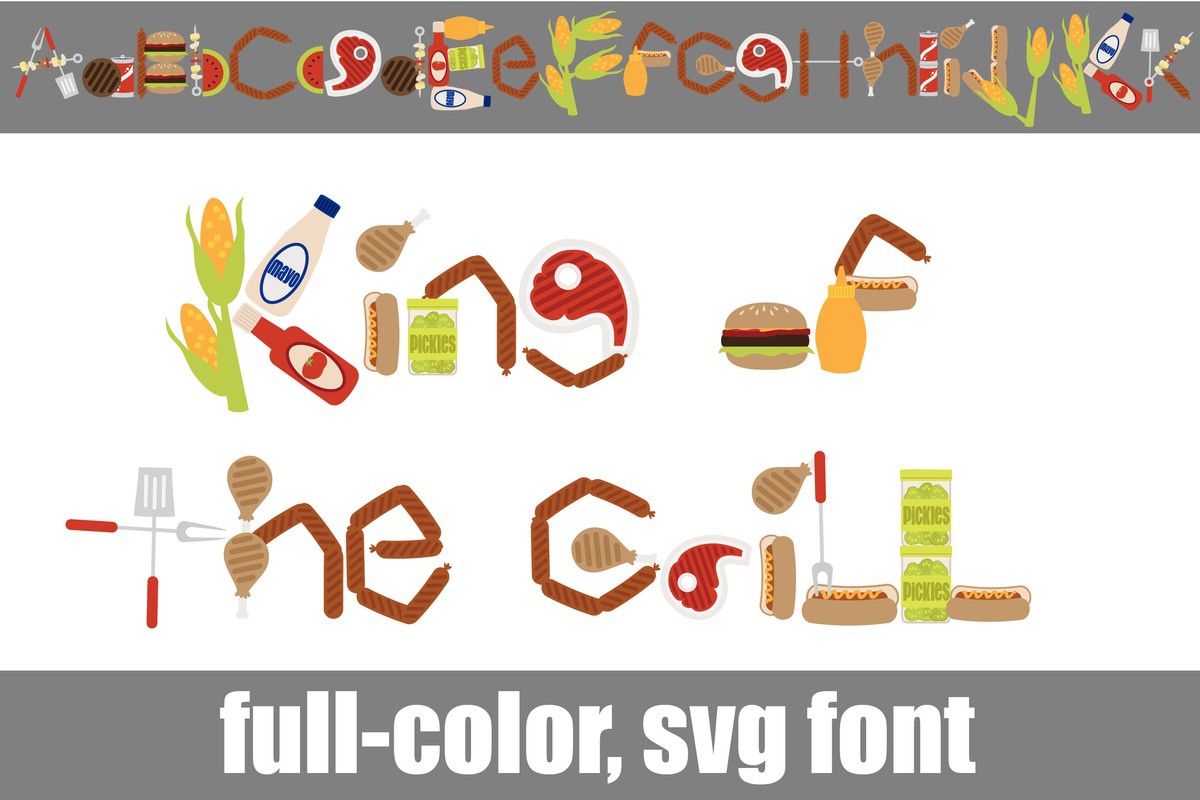 King of the Grill Font preview